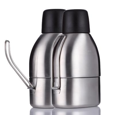 China Stainless Steel PORTABLE Army High Grade Military Water Canteen For Hiking for sale