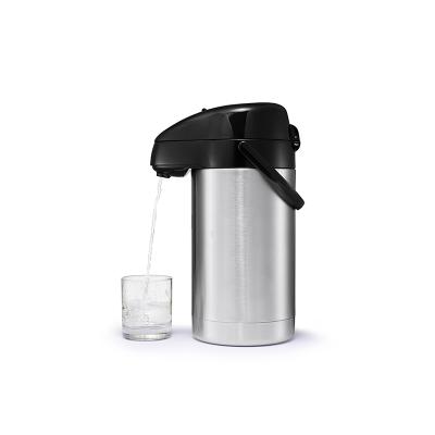 China Sustainable premium quality stainless steel vacuum airpot coffee dispenser with pump for sale