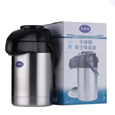 China New Innovative Viable Stainless Steel Airpot Vacuum Flasks Leakproof Coffee Dispenser for sale