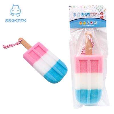 China Viable Kitchen Tool Car Glass Mug Bottle Foam Brush Handle Sponge Wash Home Cleaning for sale