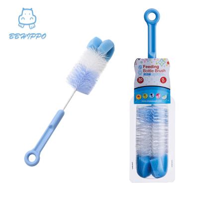 China Viable Cleaning Baby Bottle Brush Kids Toy Bottle Brush Silica Gel Cleaning Brush for sale