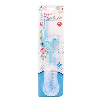 China Viable bottle brush small handel brush for baby milk bottles teat cleaning brush for sale