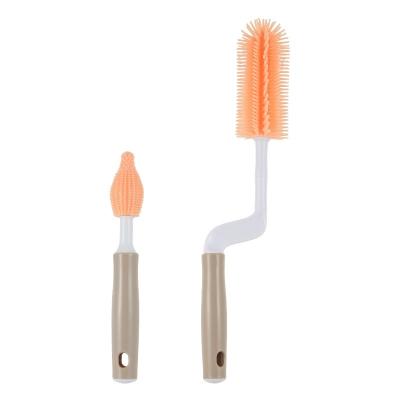 China Amazon Silicone Baby Bottle Reading Brush Viable Hot Selling High Quality Multi-funtion Cleaning Brush for sale