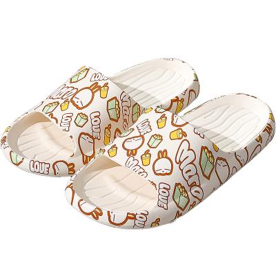 China Latest Breathable Breathable Slippers For Girl Women Summer Outdoor Slippers New Fashion Creative Household For Men's Flat Slippers for sale