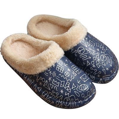 China Warm-Keeping Slippers China Factory Autumn And Winter Bottom Soft Cotton Warm-Keeping Fur Waterproof Non-slip Slippers Indoor Outdoor Bathroom Slippers for sale