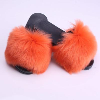 China Designer Anti-slippery Fur Anti Slip Slippers For Women Mens Dropshipping Fur Slippers NO MOQ Price Wholesale Cheap Slipper For Winter for sale