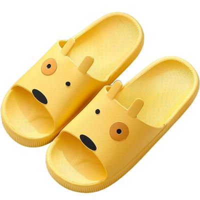 China Cartoon Dog Men Women Slippers Household Bathroom Cute Breathable Indoor Slippers Wear-resistant Non-slip for sale