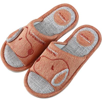 China Canvas Home Anti-Slip Anti-Slip Slippers Soundproof Platform Indoor Guests Couple Flat Sandals Couple Classic Slides Shoes Slipper for sale