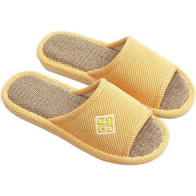 China Anti-skid Spring Autumn Linen Slipper Shoes For Women New Styles Sandals For Women And Ladies Slippers for sale