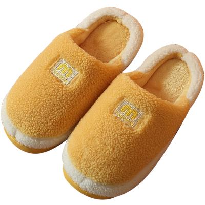 China New Warm Slipper Autumn Winter Women Men Slippers Soft Insole Home Shoes Thick Slippers Slide Indoor Non-slip Shoes for sale