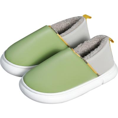 China Warm-Keeping 2021 New Winter Warm Slippers Waterproof Women Sandals Cotton Fleece Non-slip Designer Yezzy Slides for sale