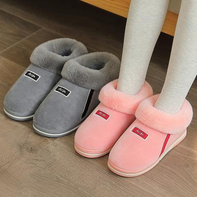 China Lady Fur Slippers Snow Winter Woolen Recyclable Male Natural Warm Indoor Shoes Women Fur Slippers Soft Ankle Boot for sale