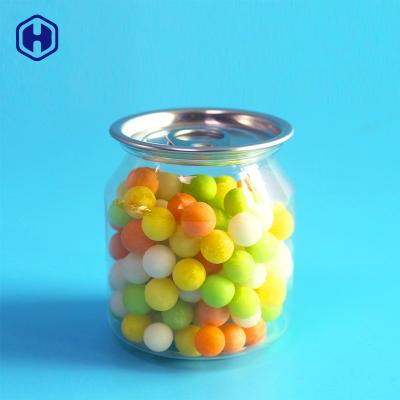 China 100% Well Sealing Kids Favor Candy Candy Soda Easy Open Clear Pet Food Grade Creative Plastic Candy Can for sale