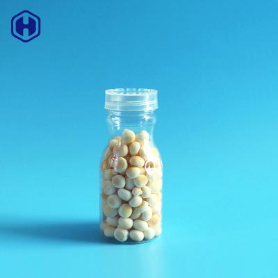 China 100% Clear Round 155ml Small Juice Tiny Well Sealing Insulated Plastic Bottles PET Screw Lid Cookies Candy Bottles Small Jar for sale