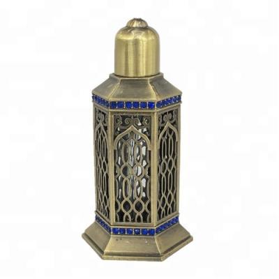 China Perfume High Grade 12ml Screw Cap Glass Metal Perfume Bottle for sale