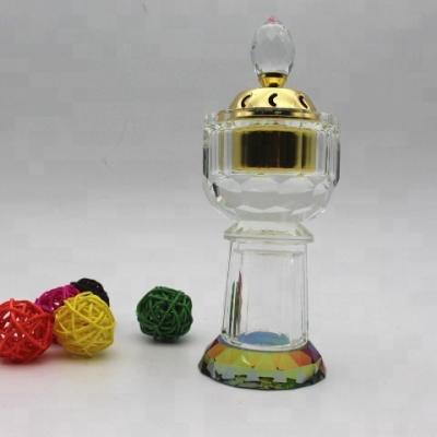 China Crystal New Design Arabic Crystal Censer with Metal Bowl for sale