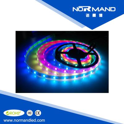 China 5V 30pixel/m programmable full color led strip ws2812b for sale