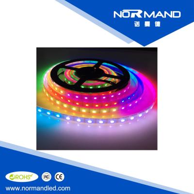 China APA102 chip 60leds/m DC5V individually control addressable rgb led strip APA102 for sale