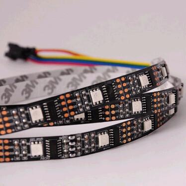 China madrix ws2801 ic rgb smd black pcb led flexible strip for sale