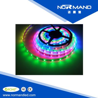 China Full color Addressable 24-Bit 5050 RGB LED Strip WS2801 32 Pixels 5V Black/White for sale