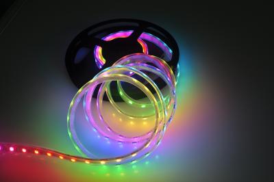 China RGB ws2812b led strip 60led/m programmable rgb flexible led strip SMD5050 for sale