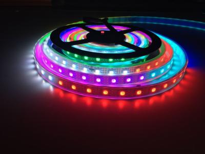 China DC5V WS2813 led Strip Addressable Dual-signal wires RGB led pixel strip,waterproof with silicon tube,5m for sale