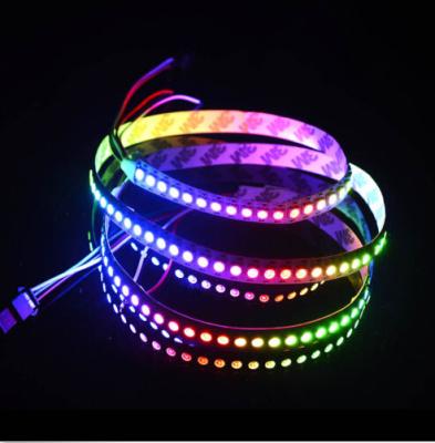 China Individual Addressable 5V WS2812B 5050 RGB Flexible LED Strip Lights for sale