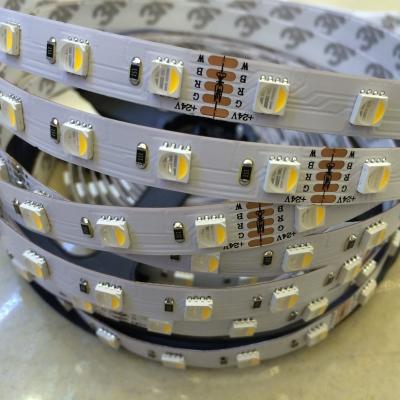 China RGBW RGBWW 5050 Led Strip Light DC 12V 24V 4 in1 Led light Non Waterproof 60led/m indoor outdoor home decoration for sale