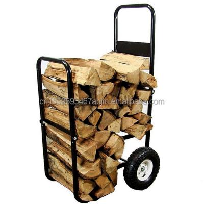 China Wooden Trolley Rolling Dolly Steel Log Carrier Industrial Log Carrier 250LBS Log Cart Heavy Duty Chimney Cart Heavy Duty Log Carrier for sale