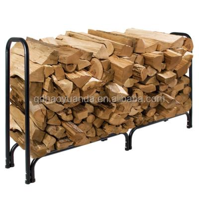 China 8' FT Outdoor Firewood Log Rack Lumber Storage Rack Backyard Wood Landers 4' FT Log Rack Wood Rack FW-8 for sale