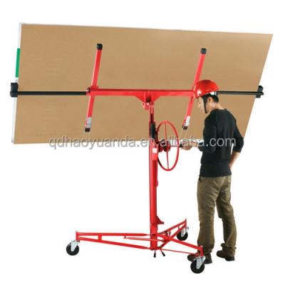 China Hotel 16ftnHigh Quality 11ft Ceiling Lift Hoist Drywall Hoist Gypsum Panel Tool Sheetrock Lifter Tool Gypsum Board Lifter for sale