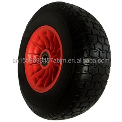 China Hotels 16 Inch 400-8 Pneumatic Rubber Wheel For Lawn Mower Wheelbarrow Trailer Beach Wheel Lawnmower Air Wheels for sale