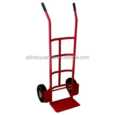 China Qingdao Factory 200kg Capacity Metal Warehouse Supermarket Handle Hand Truck Warehouse Warehouse Trolley Handcarts Trolley for sale