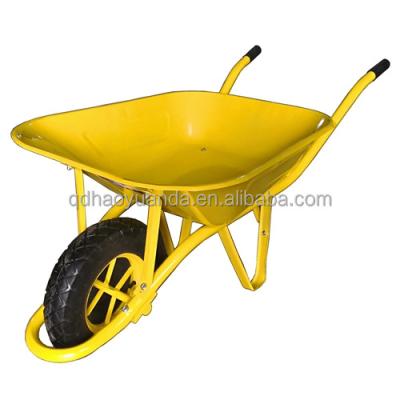 China QINGDAO 200KG Garden Building Wheelbarrow Heavy Duty Steel Construction Wheelbarrow Metal Trolley Concrete Heavy Duty Transport Trolley for sale