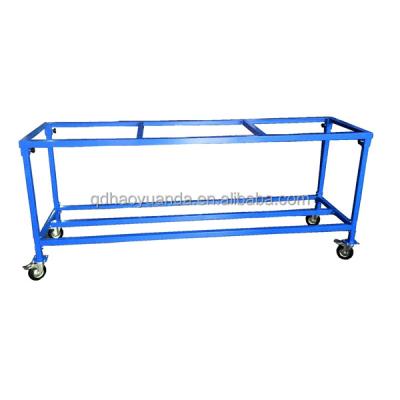 China Max load 2000kg industrial chap prices heavy duty steel work table with use table natural stone four wheel working removable steel table for sale