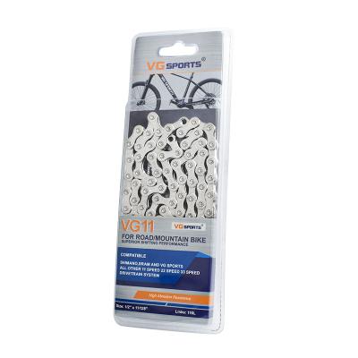 China VG Sports 11 22 33 Speed ​​Silver Bicycle Chain For MTB Mountain Road Bike Chains 1/2