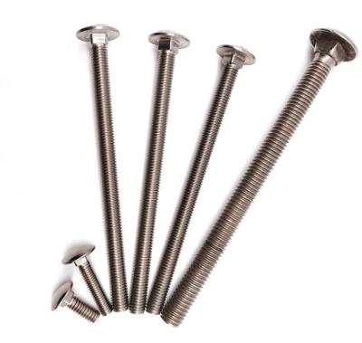 China Stainless Steel DIN603 Stainless Steel Round /Mushroom Head Square Neck Cart Bolt for sale