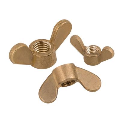 China DIN315 Brass Wing Nut Bolt With Round High Strength Brass Wing for sale