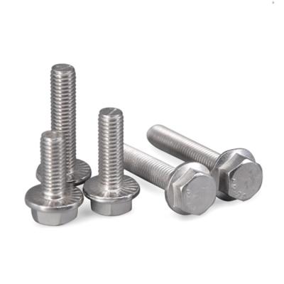 China M5 Stainless Steel To M20 Galvanized Stainless Steel Flanged Bolts Hex Flange Head Bolt for sale