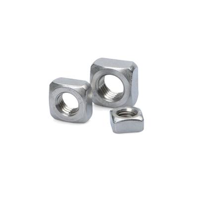 China Professional carbon steel/iron/steel prepared carbon steel DIN557 black oxide square nut not easy to damage for sale