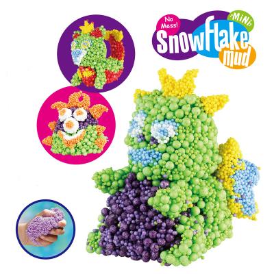 China High Quality DIY Kids Educational Children Dry Non Aquosity Bead Mud Clay Putty Play Dough Foam Snow Bead D159795 for sale