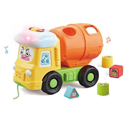 China Educational Plastic Building Blocks Toys Baby Toy Musical Truck D158926 for sale