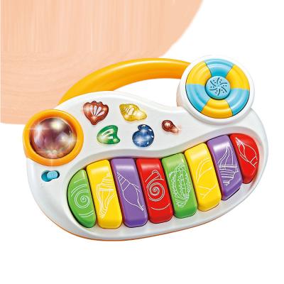 China Battery Operated Electronic Instruments Early Educational Musical Toy Baby Plastic Toys Drum for sale