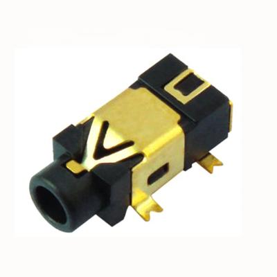 China Automation Machine Car Jack Connector 2.1/2.5mm Gold Plating Audio and Video Female Jack Connectors for Mobile Phone, Computer, Car, DVD 30DCV 0.5A for sale