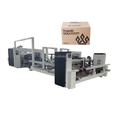 China Automatic Folder Gluer Stitcher High Speed Carton Box Packaging Machinery zu verkaufen