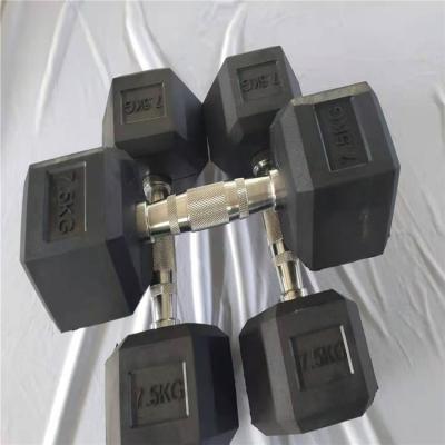 China Home Use Hex Dumbbell Hammers Fixed Black Hex Lightweight Rubber Urethane Pounds In Dumbbell Sale Dumbbell Set for sale