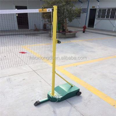 China Portable And Mobile ABS Steel Badminton Net Post for sale