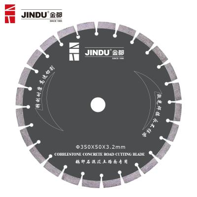 China . Jindu High Speed ​​Straight Smooth Edge Factory Wholesale Cut 300 350mm Soft Diamond Saw Blade Outdoor for sale