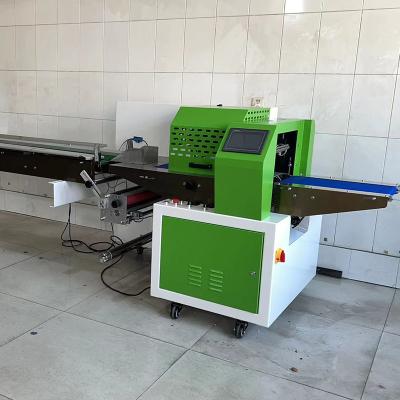 China PLC-besturing kussensakverpakkingsmachine Plastic horizontale kussens verpakkingsmachine Te koop