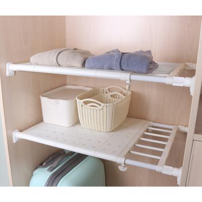 China Modern Expanded Non Porous Telescopic Wardrobe Shelving for sale